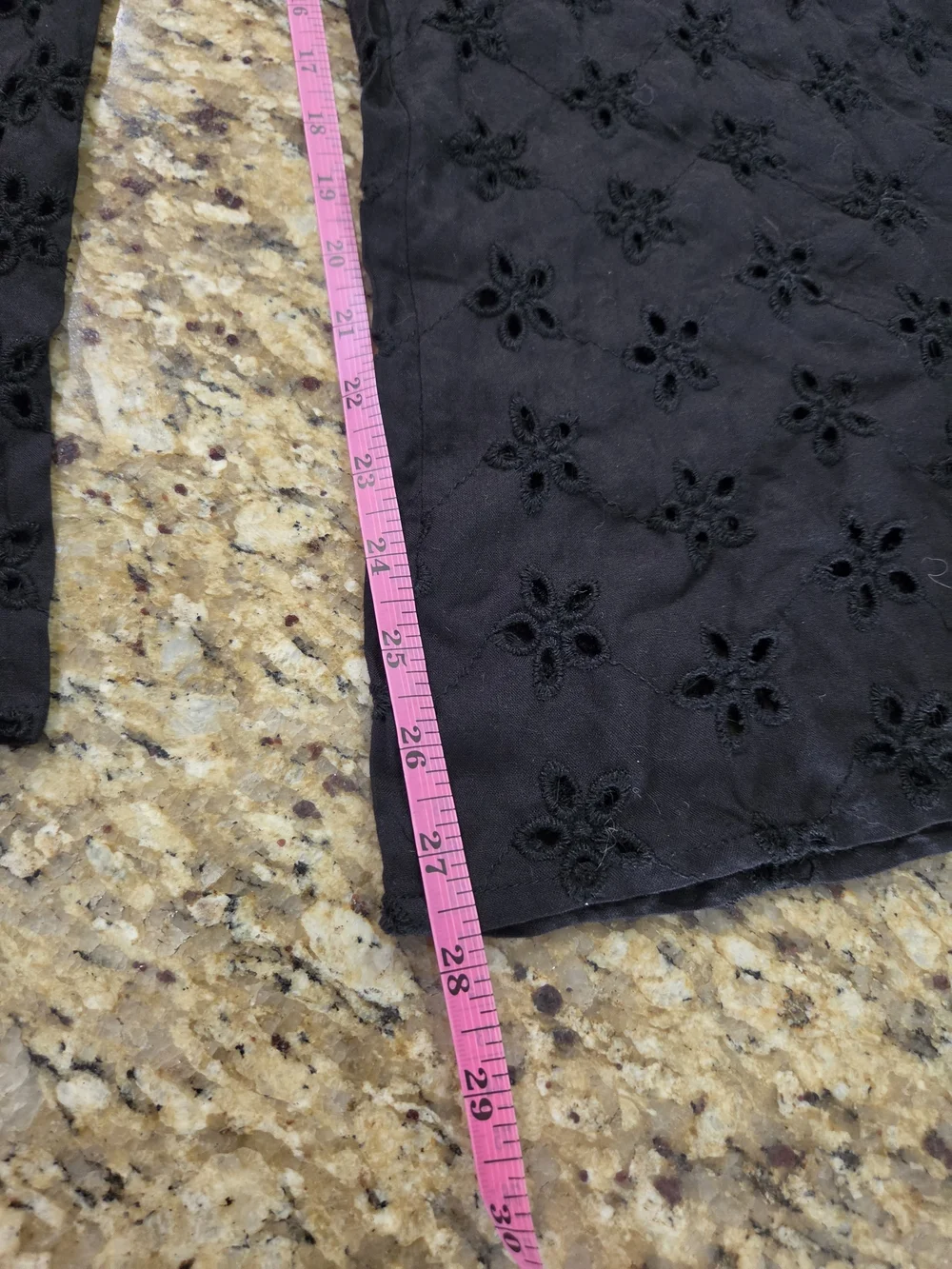 Black Eyelet Wide-Leg Drawstring Swimsuit Cover Pant Tall